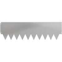 vidaXL Bordure de jardin, 20 pièces, 103 x 30 cm, acier, argenté