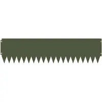 vidaXL Bordure de jardin, 20 pièces, 103 x 25 cm, acier, vert olive