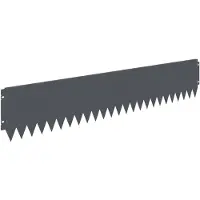 vidaXL Bordure de pelouse, 20 pièces, 103 x 20 cm, acier, anthracite