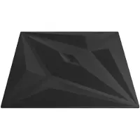 vidaXL Panneaux muraux Étoile 48 pcs Noir Étoile 50 x 50 cm Mousse XPS