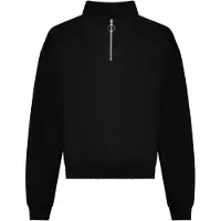 Awdis Sweat court col zipp? femme Noir profond - AWDIS JH037 - Taille XL