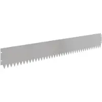 vidaXL Bordure de pelouse, 10 pièces, 103 x 15 cm, acier argenté