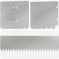 vidaXL Bordure de jardin, 20 pièces, 103 x 15 cm, acier, argenté