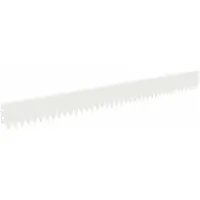 vidaXL Bordure de pelouse, 50 pièces, 103 x 10 cm, acier, blanc
