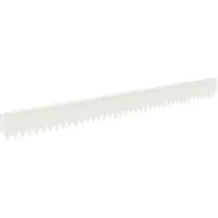 vidaXL Bordure de jardin, 30 pièces, 103 x 10 cm, acier, blanc