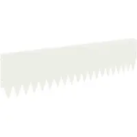 vidaXL Bordure de pelouse, 20 pièces, 103 x 25 cm, acier, blanc