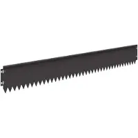 vidaXL Bordure de jardin avec bord supérieur incurvé, 10 pièces, 103x15 cm, acier