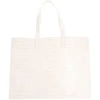 Ted Baker sac shopper sac à épaule Wellma Croc Effect Icon Bag Ivory écru