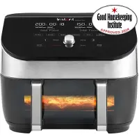 Instant Pot Friteuse à air chaud, Vortex Plus 8.5 VersaZone Clear Cook 1700W, 6 fonctions, paniers amovibles, SyncCook & Finish,