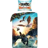 Halantex SP. z.o.o. Linge de lit en microfibre How to train your dragon