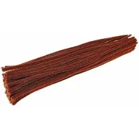 Colorations - Fil chenille marron, 100pcs.