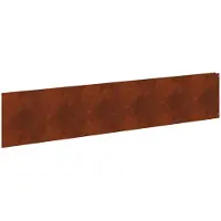 vidaXL Bordure de jardin, 10 pièces, 100 x 22 cm, acier, aspect rouille