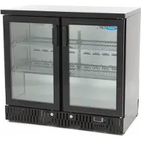 Maxima - Réfrigérateur Gastro à boissons - 2 portes à charnières - 4 étagères réglables