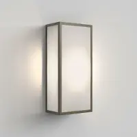 Astro Messina 160 Frosted - Lanterne murale LED d'extérieur bronze givré IP44, E27