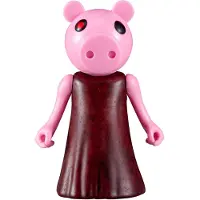 Bizak Figurine Piggy de 10 cm, coffret de jeu avec accessoires et code