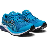 Asics Gel-Cumulus 24 Gs Bleu Île/Pêche Soleil 35,5