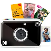 Kodak Printomatic+ Appareil Photo Numérique Instantané 10MP avec LED RGB, Impression Photo Couleur sur Papier Zink 2x3" – Noir
