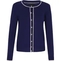 Dreimaster Klassik Cardigan bleu marine / blanc