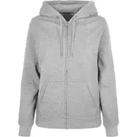 Build Your Brand Basic Full Zip Sweatshirt Gris 4XL Femme