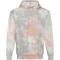 Just Hoods Sweat ? capuche tie-dye Grey Pink Marble - AWDIS JH022 - Taille XL