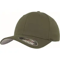 Flexfit Casquette 'Youth' olive / rouge sang / blanc