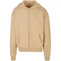 Build Your Brand Ultra Heavy Full Zip Sweatshirt Beige S Homme