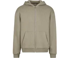 Build Your Brand Fluffy Full Zip Sweatshirt Vert XL Homme
