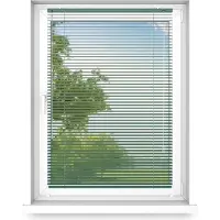 Fart Produkt time4blinds – Store Occultant sans Percage – Store Enrouleur – Adhésive, Cassette Aluminium – Vert émeraude, Droit, 1000x700