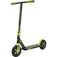 Boarddistribution Story Dirt Freestyle Step Noir/Jaune - Trottinette tout-terrain robuste avec pneus à air et cadre en acier