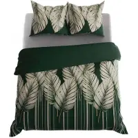 MARKIZETA HOME Linge de lit, linge de lit en satin de coton, haute qualité 160x200 Tropicana draps