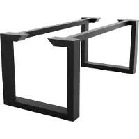 MetaloPro Eta Epox Extreme – Pied de table rectangulaire en métal, peinture en poudre, design industriel robuste, stable et minimaliste - 220 x 80 x 72 cm