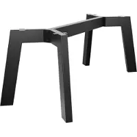MetaloPro Barax Special Extreme – Pied de table au design trapézoïdal, fabriqué en acier résistant, style industriel minimaliste - 160 x 80 x 72 cm