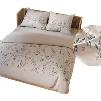 MARKIZETA HOME Linge de lit, parure de lit en satin de coton 200 x 220 Amalia Fleurs délicates