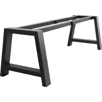 MetaloPro Ksora Extreme – Pieds de table métalliques en forme de A, finition thermolaquée, design industriel robuste, pour tables à manger et tables de travail - 260 x 80 x 72 cm