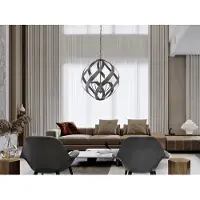 Quintiesse Grande lampe d'extérieur suspendue Vieux noir E14 40W Forgeron