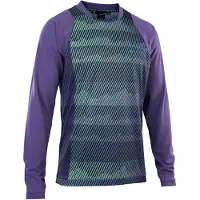 iON Scrub Long Sleeve Jersey Vert,Violet S Homme
