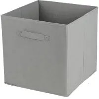 DOCHTMANN Boîte pour callax, boîte de rangement textile, gris 31x31x31cm