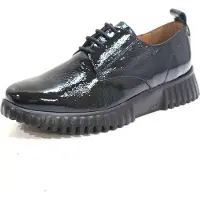 Wonders pour femme. A-4401_2024_5792 Flexfly 01 chaussures en cuir noir (39), 3 à 5 cm, Lacets, Casuel