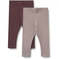Wheat Leggings - 2 Pack - Rib - Coton/Modal - Maddy - Purple Pie - - 68 - Leggings