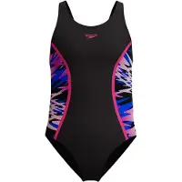 Speedo Hyperboom Splice Muscleback Swimsuit Noir 8 Years Fille