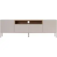 CALICOSY - Meuble TV 4 portes 1 niche L160 cm - OLIVER