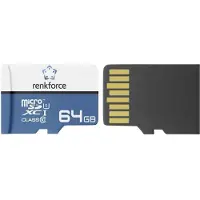 Renkforce RF-mSDC-64GB USB-Stick 64 GB RF-7482246 (64 Go, microSDXC, U1, UHS-I)