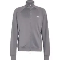 Adidas Originals Veste de survêtement 'Trefoil Essentials' pierre / blanc