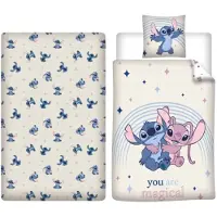 Disney Housse de couette et drap-housse Lilo & Stitch
