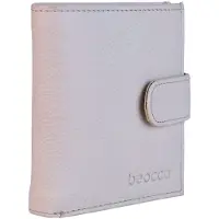 Beocca Aris portefeuille en cuir, 8 cartes, 10 x 12 x 2 cm, Beige
