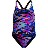 Speedo Hyperboom Print Medalist Swimsuit Multicolore 14 Years Fille