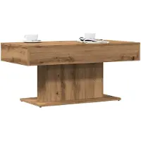 vidaXL Table basse Artisan en chêne 96x50x45 cm Matériau dérivé du bois