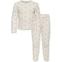ONLY GIRLS Set 'KMGTrinny' rouge / blanc cassé