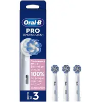 Oral-B 3brossettes Sensitive Clean Pro. -