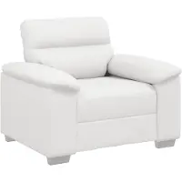 vidaXL Fauteuil blanc 100x81x84 cm Simili cuir